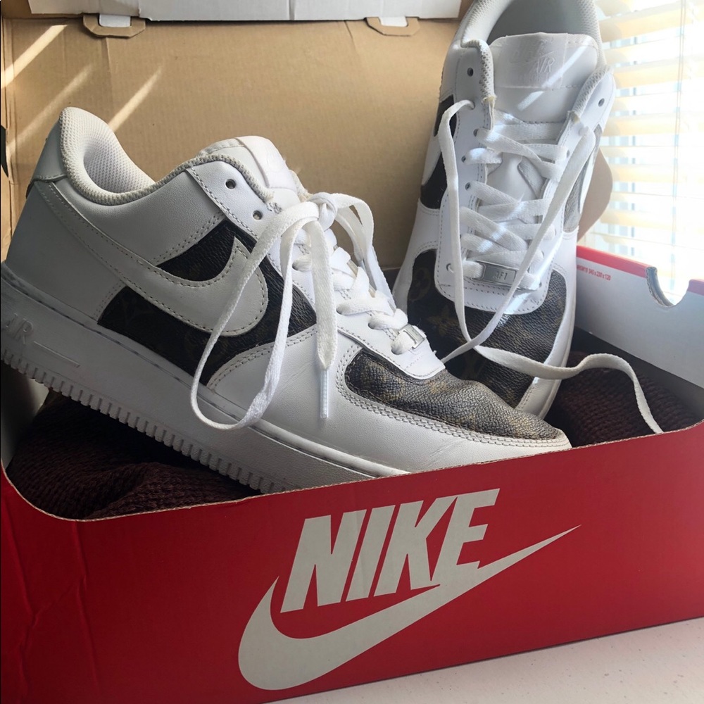 Louis V Nikes (Mens US Size 11)